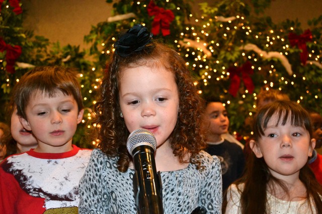 Christmas tree- and menorah-lighting ceremony at Fort Drum 