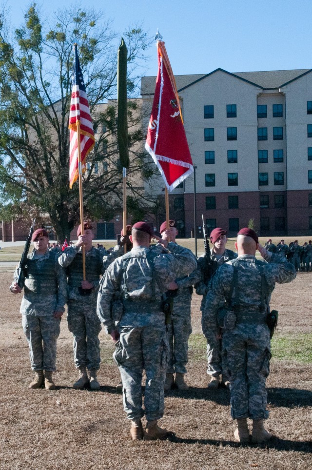 127th Engineer Battalion colors fly again