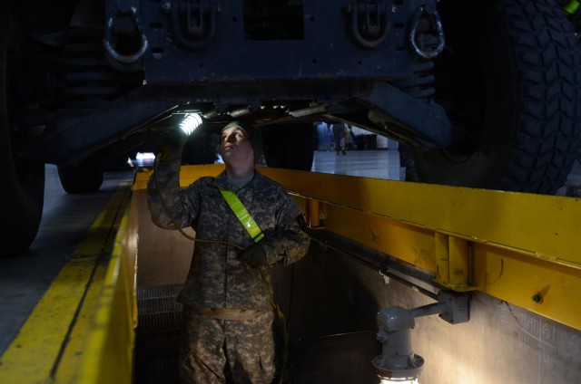 Arrowhead soldiers load vehicles, save money