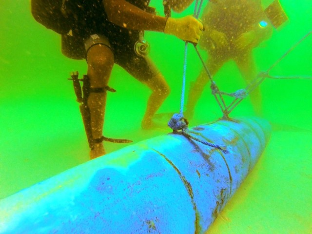 Army, Cambodia divers work together to de-mine Pacific waters