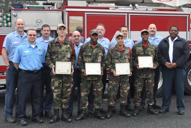 APG firefighters farewell ChalleNGe cadets
