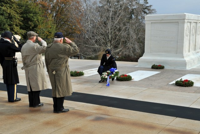 Wreath Laid at Tomb of Unknowns