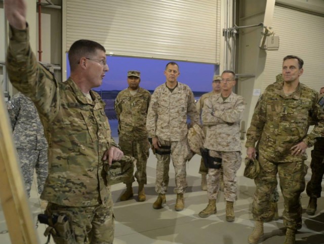 401st AFSB commander briefs senior DOD logisticians