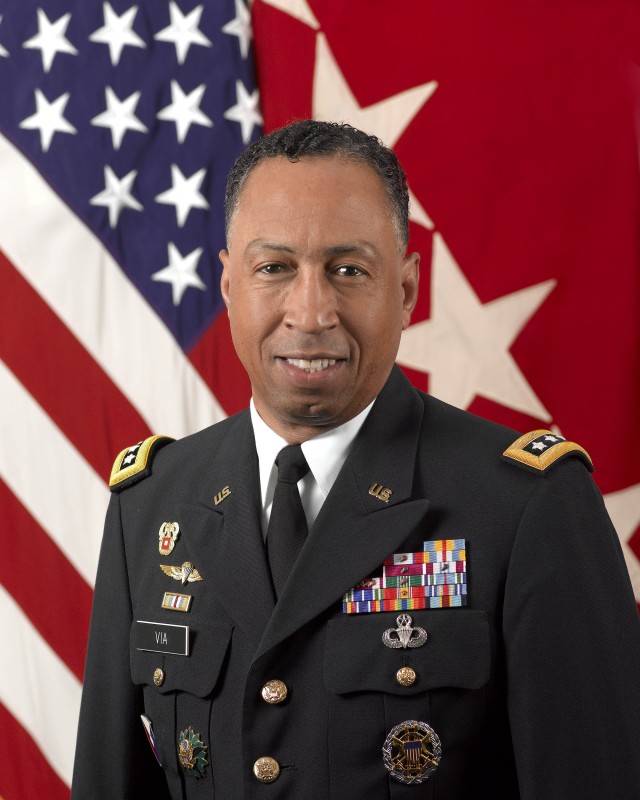 Gen. Dennis L. Via, Army Materiel Command's commanding general 