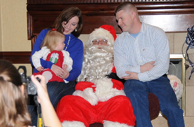 Fort Rucker Families enjoys breakfast with Santa
