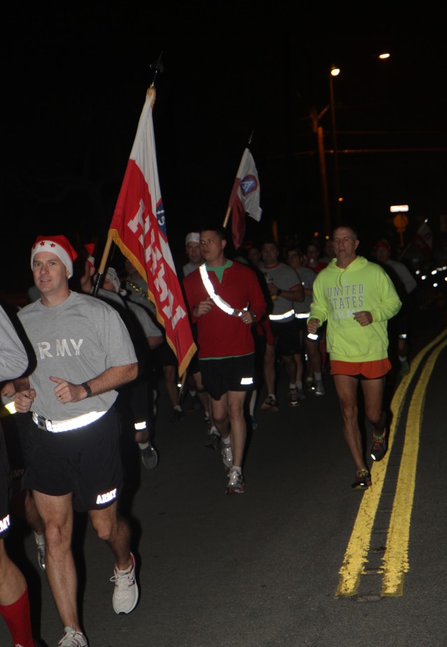 Army North celebrates holiday season with Jingle Bell Run