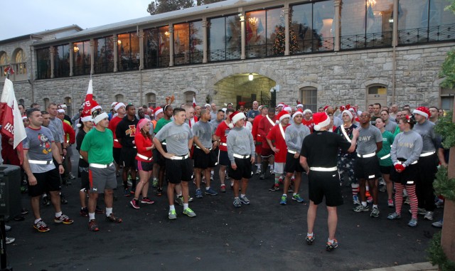 Army North celebrates holiday season with Jingle Bell Run