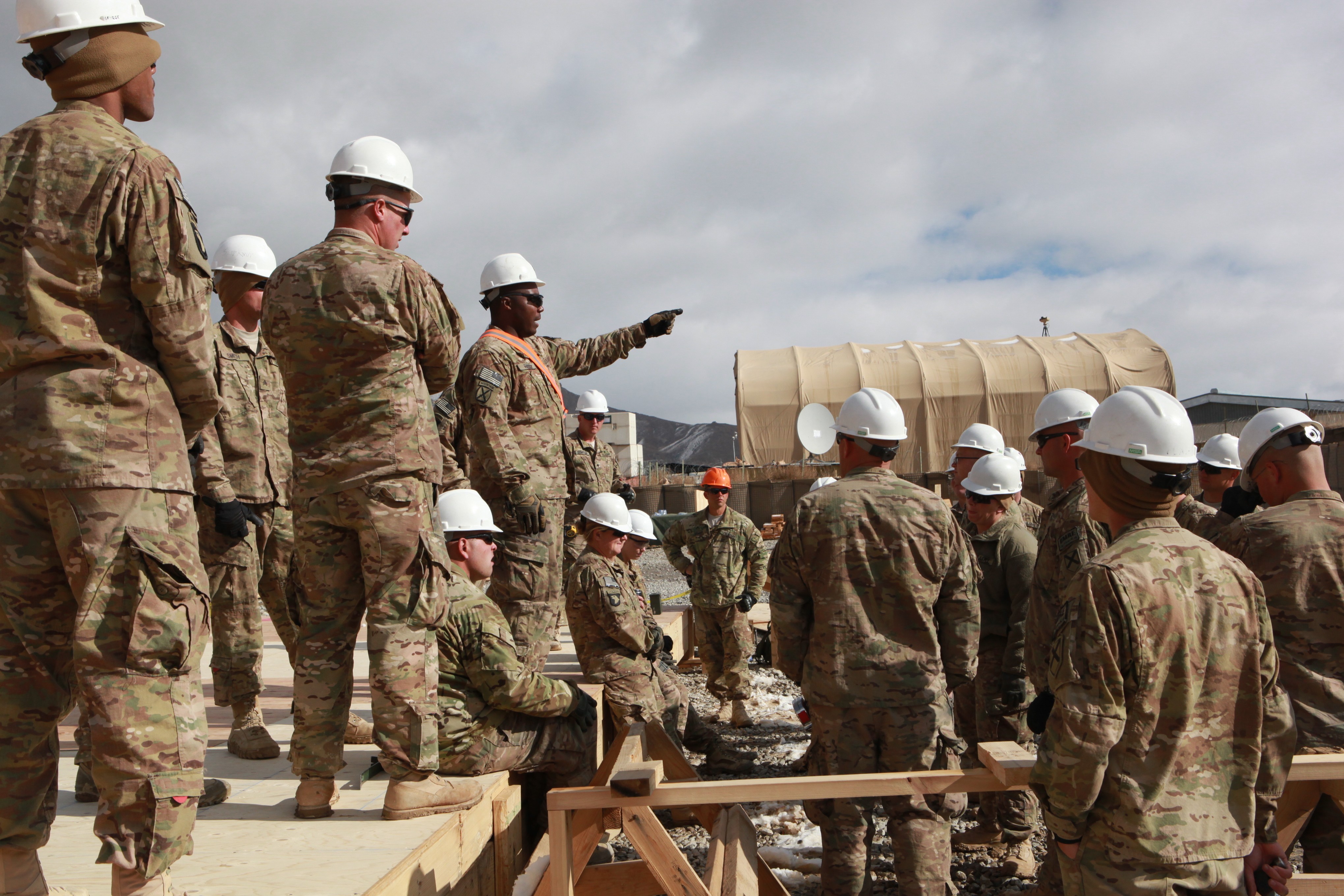 1151st Engineers Build New B-huts On FOB Lightning | Article | The ...