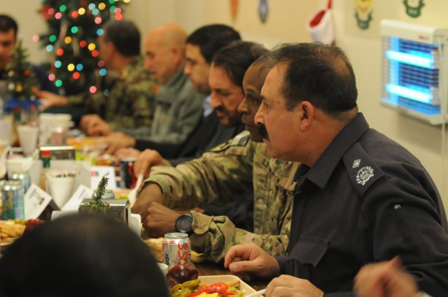 Christmas dinner with the Afghans