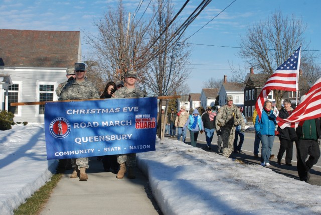 Christmas Eve Road March to Honor Deployed Soldiers is Now A Glens Falls New York Tradition