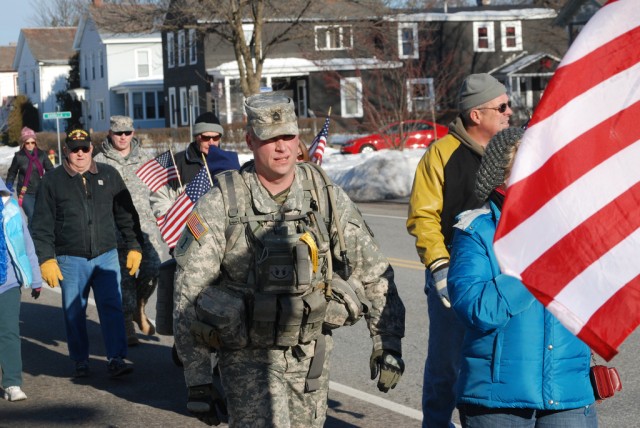 Christmas Eve Road March to Honor Deployed Soldiers is Now A Glens Falls New York Tradition
