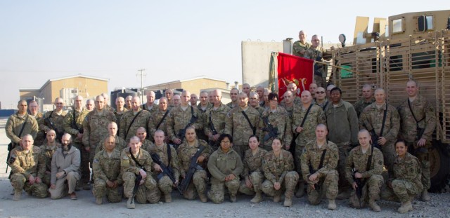 Deployed Soldiers Shave Heads for Cancer