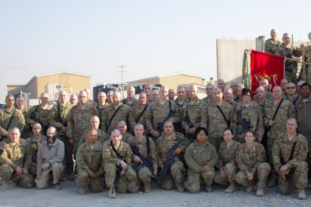 Deployed Soldiers Shave Heads for Cancer