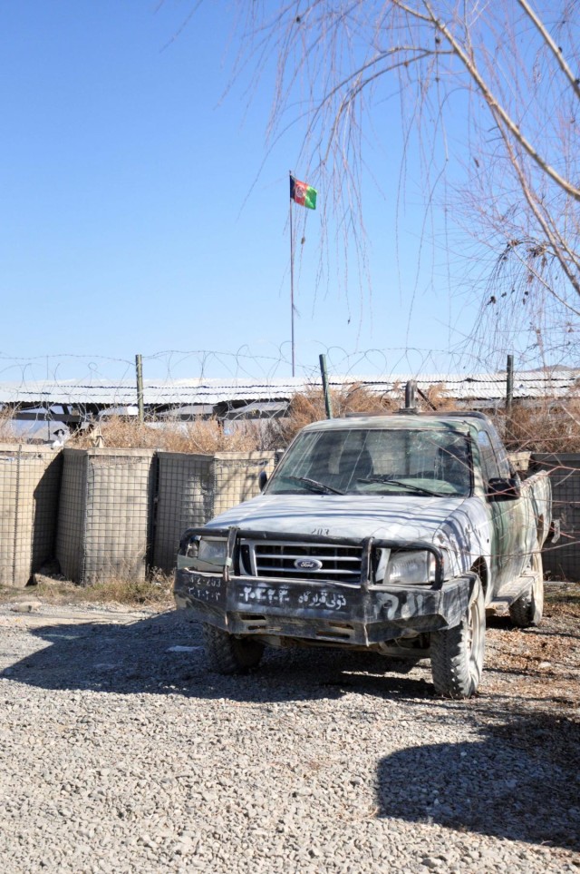 Afghans talk security with Spartans on retrograded base