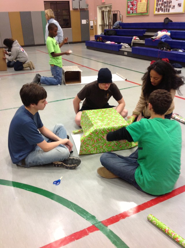 Youth provide donation to local orphanage