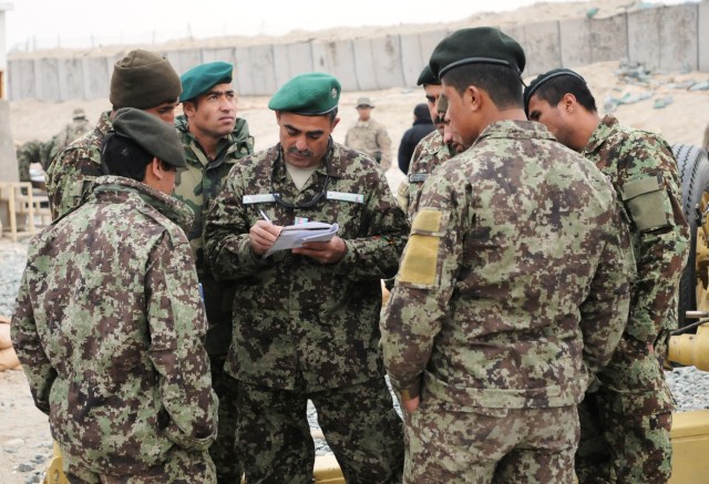 Training for Afghan fire missions