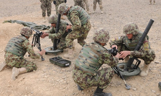 Afghan mortarmen test their mettle