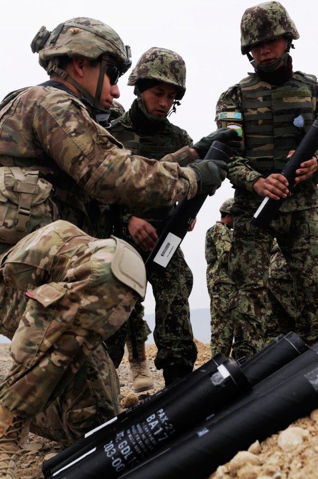 Afghan mortarmen test their mettle