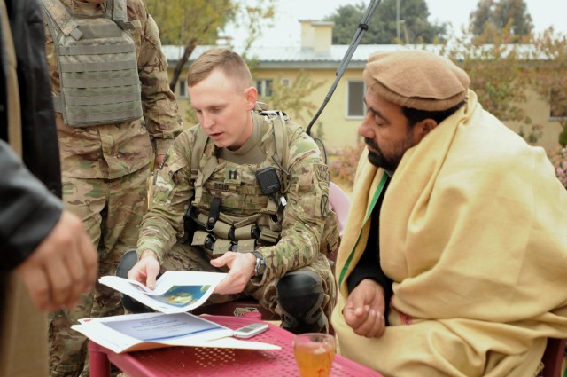 Meeting with 5th Afghan Border Police in Torkham