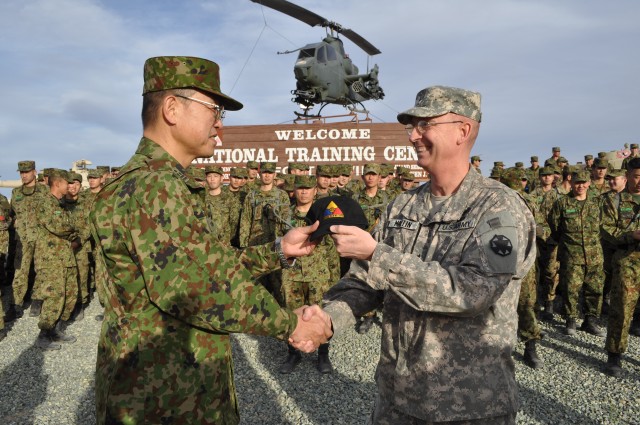 Japanese Ground Self Defense Force trains at National Training Center