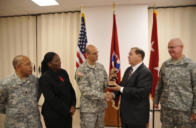 412th Theater Engineer Command presented High Flying EAGLE award