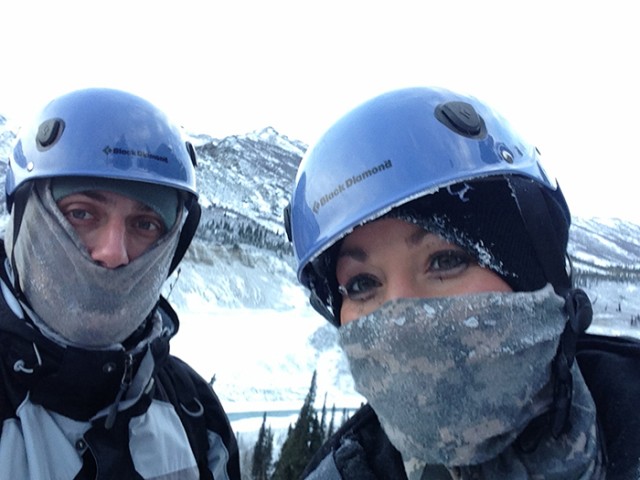 Enjoying the Alaskan winter