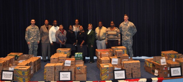 Natick commemorates MLK Day with food drive