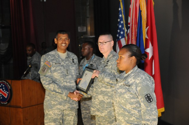 Sgt. 1st Class Eric Driscoll received the President's Call to Service Award