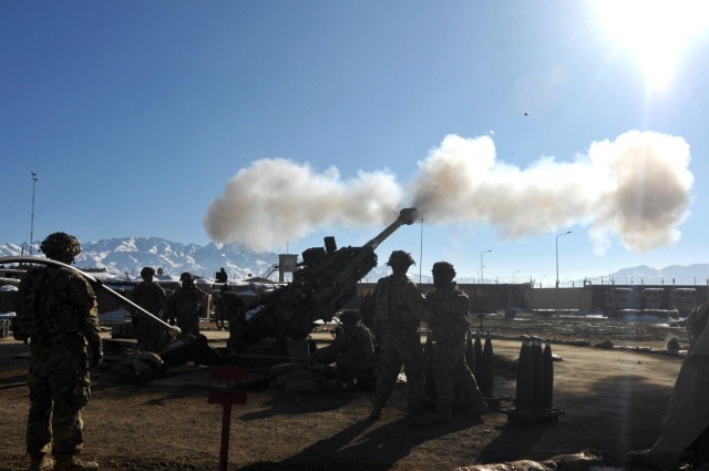 Spartan artillerymen conduct live fire