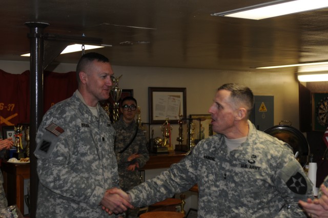 Senior leaders from 210th Field Artillery Brigade participate in Warrior Leader Crucible team competition