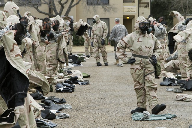 Hammer suits up for CBRN training