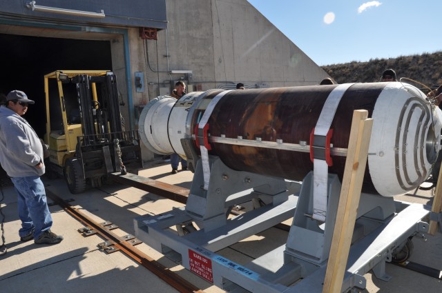 Tooele Army Depot, Tooele, Utah, supports U.S. Navy with C4 Rocket Motor Storage