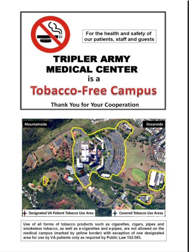Tripler is a Tobacco Free Campus