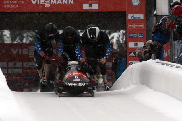 Four-man bobsled event