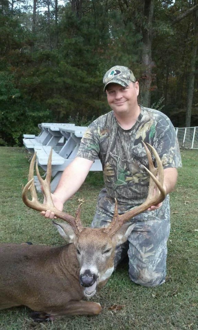 Hunter Steve Turner of Spotsylvania County harvested this buck during archery season in the CA area on Fort A.P. Hill.