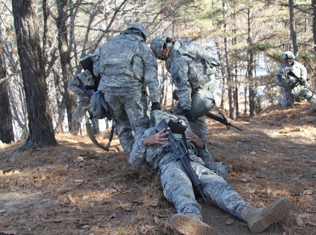 Air defenders practice medical evacuation training