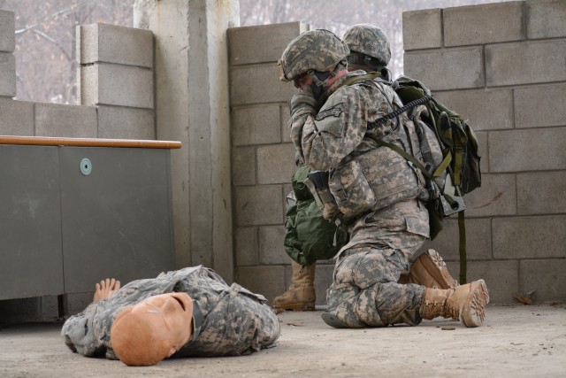 JSA Soldiers conducts training to secure the DMZ