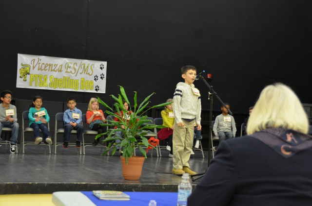 Vicenza students compete in spelling bee