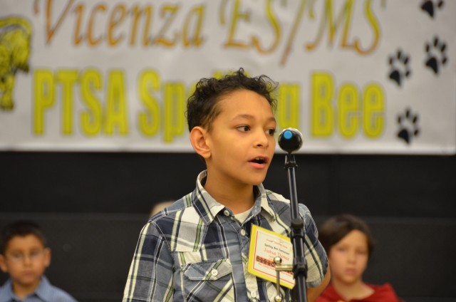 Vicenza students compete in spelling bee