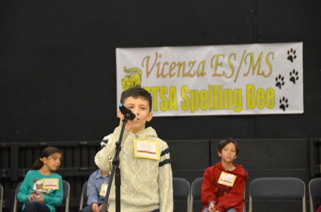 Vicenza students compete in spelling bee
