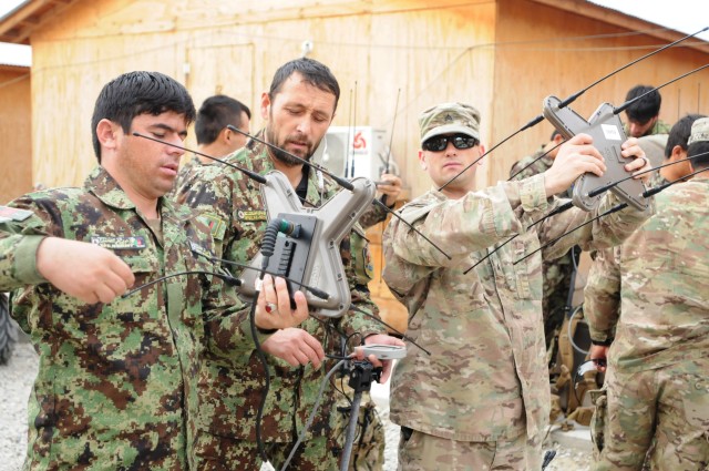 Afghan National Army; picking up the intelligence signal