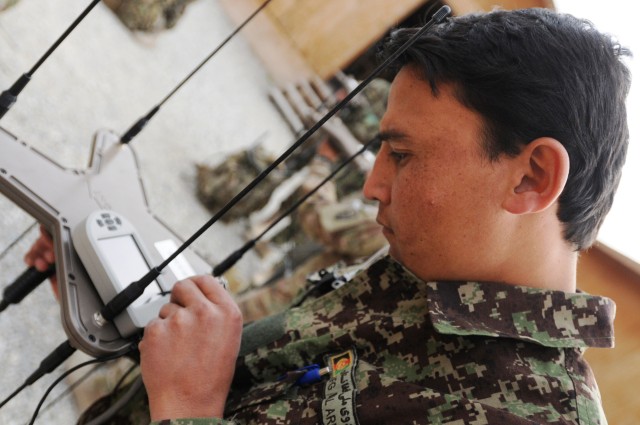 Afghan National Army; picking up the intelligence signal