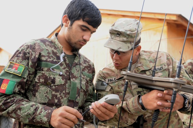 Afghan National Army; picking up the intelligence signal