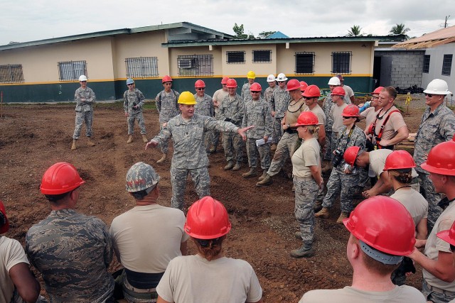 Maj. Gen. David J. Conboy and Command Sgt. Maj. Robert L. Stanek visit BTH-Panama 2013