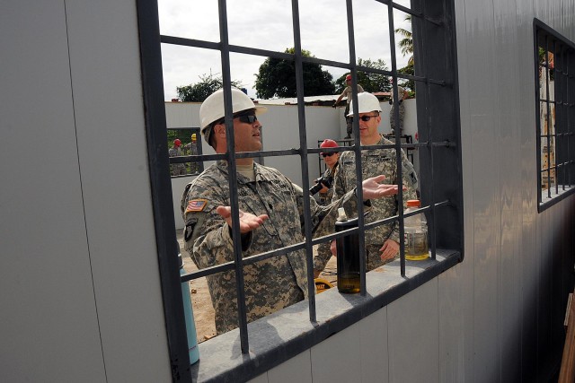 Maj. Gen. David J. Conboy and Command Sgt. Maj. Robert L. Stanek visit BTH-Panama 2013