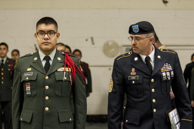 Military members serve community during JROTC competition