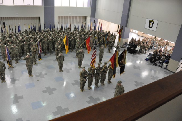 Strike Brigade case their colors
