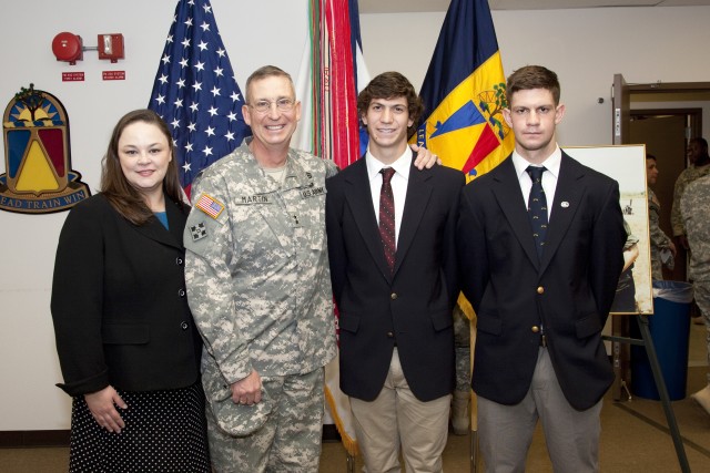 Maj. Gen. Ted Martin and family