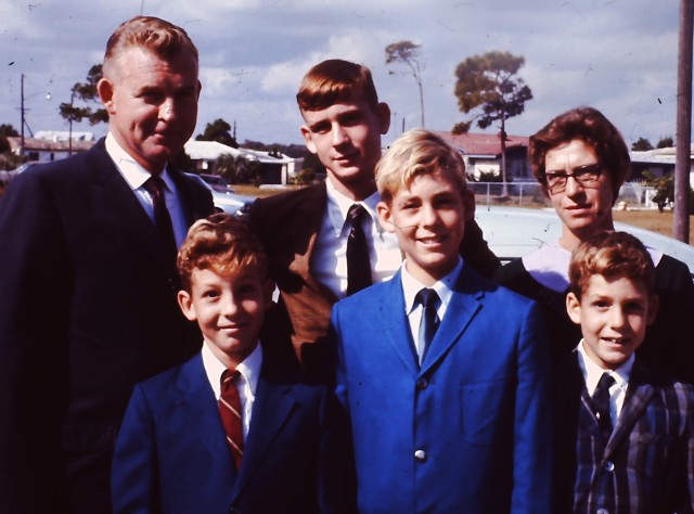 Ted Martin and familiy in 1969