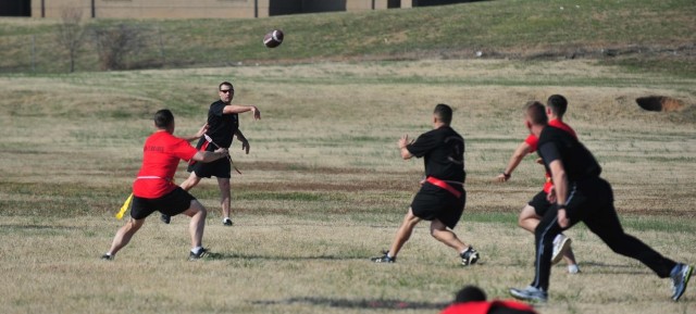 Currahees on the gridiron for the first annual Turkey Bowl